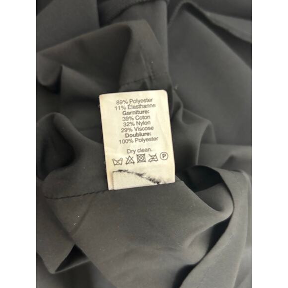 Madewell Minimalist Black Sleeveless Dress Lace Inset Lined Fit and Flare SZ 6 - Picture 7 of 8